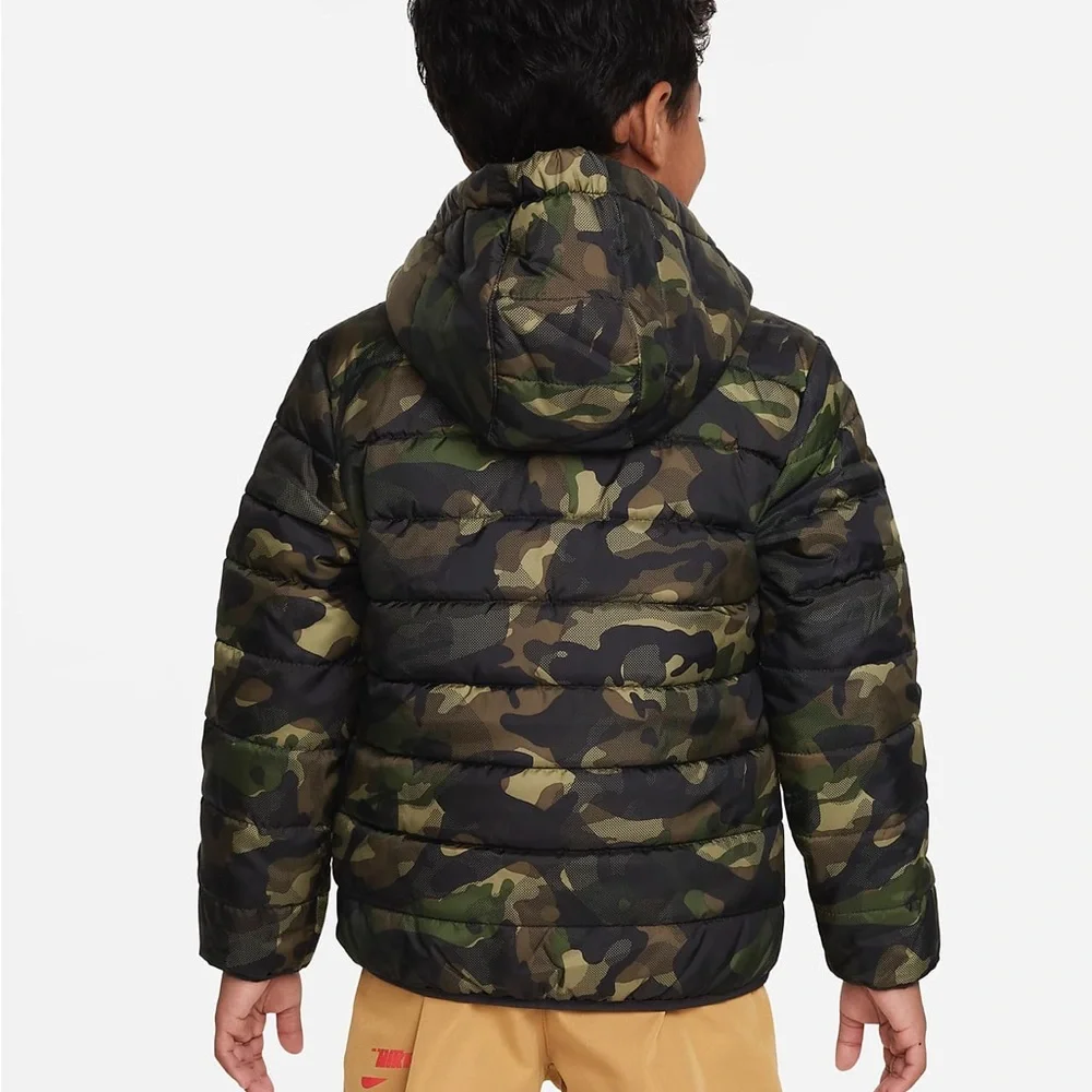 Nike Essential Padded Army Camo Hooded Jacket